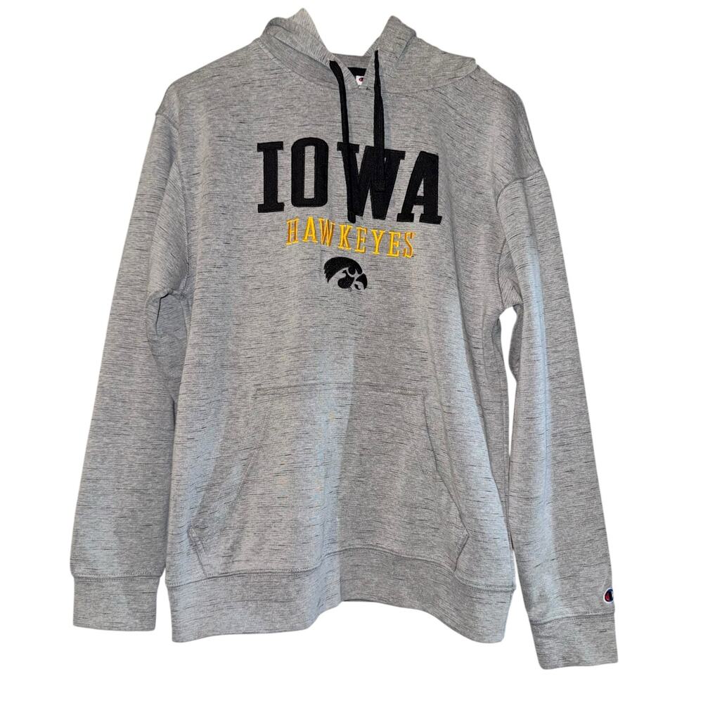 Iowa Hawkeyes Champion Pullover Hoodie Sweatshirt Size Medium Football Collage‎